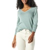 Amazon Essentials Women’s Lightweight Long-Sleeve V-Neck Sweater(Sage Green Heather)
