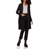 Amazon Essentials Women’s Lightweight Longer Length Open-Front Long-Sleeve Cardigan Sweater(Black)