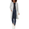 Amazon Essentials Women’s Lightweight Longer Length Open-Front Long-Sleeve Cardigan Sweater(Light Grey Heather)