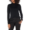 Amazon Essentials Women’s Lightweight Mock Neck Pullover Sweater, Regular Fit (Available in Plus Size)(Black)
