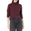 Amazon Essentials Women’s Lightweight Mock Neck Pullover Sweater, Regular Fit (Available in Plus Size)(Burgundy)
