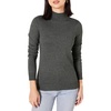 Amazon Essentials Women’s Lightweight Mock Neck Pullover Sweater, Regular Fit (Available in Plus Size)(Charcoal Heather)