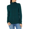 Amazon Essentials Women’s Long Sleeve Fisherman Cable Knit Turtleneck Sweater (Available in Plus Size)(Forest Green)