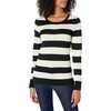Black Oatmeal Heather Rugby Stripe