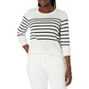 Black White Placed Stripe