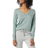 Amazon Essentials Women’s Regular Fit Lightweight V-Neck Tunic Sweater, Long Sleeve(Sage Green Heather)