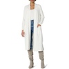Amazon Essentials Women’s Regular-Fit Lightweight Soft Duster Length Cardigan Sweater(Eggshell White)