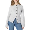 Amazon Essentials Women’s Regular-Fit Long-Sleeve Cardigan with Bell Sleeves and Shaped Waist(Light Grey Heather)
