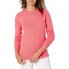 Amazon Essentials Women’s Regular-Fit Soft Touch Crewneck Long-Sleeve Sweater(Coral Pink)