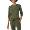 Amazon Essentials Women’s Regular-Fit Soft Touch Crewneck Long-Sleeve Sweater(Dark Olive)