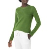 Amazon Essentials Women’s Regular-Fit Soft Touch Crewneck Long-Sleeve Sweater(Green)