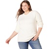 Amazon Essentials Women’s Regular-Fit Soft Touch Crewneck Long-Sleeve Sweater(Ivory)