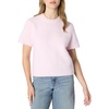 Amazon Essentials Women’s Relaxed-Fit Faux Mohair Short Sleeve Sweater Top(Pastel Lilac)