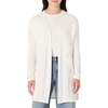 Amazon Essentials Women’s Relaxed-Fit Ultra-Lightweight Open-Front Cardigan(Light Grey Heather)