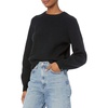 Amazon Essentials Women’s Ribbed Long Sleeve Crewneck Sweater(Black)