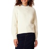 Amazon Essentials Women’s Ribbed Long Sleeve Crewneck Sweater(Eggshell White)