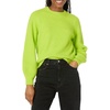 Amazon Essentials Women’s Ribbed Long Sleeve Crewneck Sweater(Lime Green)