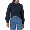 Amazon Essentials Women’s Ribbed Long Sleeve Crewneck Sweater(Navy)