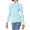 Amazon Essentials Women’s Slim-Fit Lightweight Long-Sleeve Ribbed Turtleneck Sweater(Sky Blue)