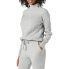 Amazon Essentials Women’s Winter Long-Sleeve Sweater, Soft Touch Funnel Neck Cable Knit(Grey Heather)