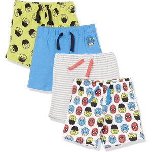 Amazon Essentials Disney | Marvel | Star Wars Baby Boys’ Cotton Knit Shorts, Multipacks(Marvel Friends)
