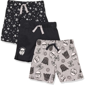 Amazon Essentials Disney | Marvel | Star Wars Baby Boys’ Cotton Knit Shorts, Multipacks(Star Wars Tiny Trooper)
