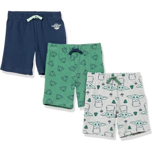 Amazon Essentials Disney | Marvel | Star Wars Baby Boys’ Cotton Knit Shorts, Multipacks(Star Wars the Child)