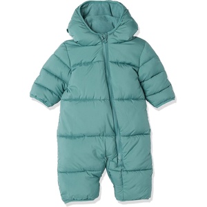 Amazon Essentials Unisex Babies’ Water-Resistant Winter Puffer Snowsuit for Boys and Girls(Dark Sage Green)