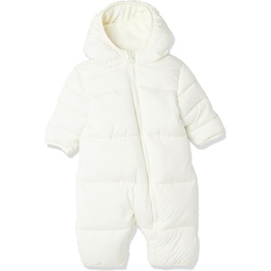 Amazon Essentials Unisex Babies’ Water-Resistant Winter Puffer Snowsuit for Boys and Girls(Ivory)