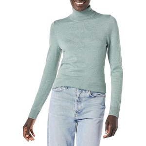 Amazon Essentials Women’s Classic-Fit Lightweight Long-Sleeve Sweater(Sage Green Heather)