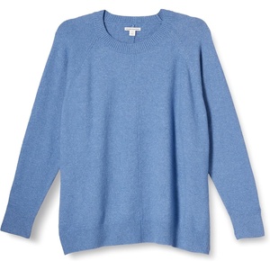 Amazon Essentials Women’s Crewneck Sweater, Classic-Fit, Soft Touch, Long Sleeve, Plus-Size Available(Cornflower Blue)