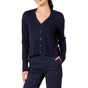 Amazon Essentials Women’s Lightweight Cardigan Sweater(Navy)