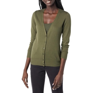 Amazon Essentials Women’s Lightweight Cardigan Sweater(Olive)