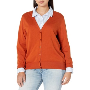 Amazon Essentials Women’s Lightweight Cardigan Sweater(Rust)
