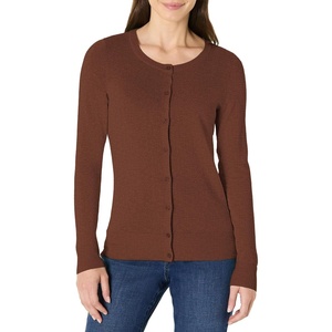 Amazon Essentials Women’s Lightweight Crewneck(Brown)