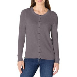 Amazon Essentials Women’s Lightweight Crewneck(Charcoal Heather)