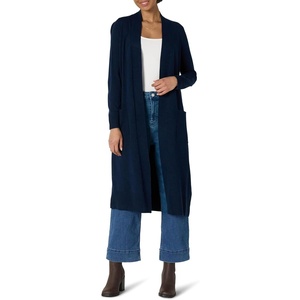 Amazon Essentials Women’s Regular-Fit Lightweight Soft Duster Length Cardigan Sweater(Navy)