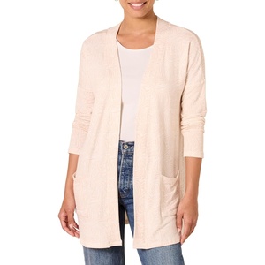Amazon Essentials Women’s Relaxed-Fit Ultra-Lightweight Open-Front Cardigan(Beige Zebra Stripe)