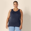 Amazon Essentials Maternity Tank Tops for Women, Comfortable and Stylish Basics, Pack of 2(Ivory/Navy)