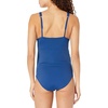 Amazon Essentials Women’s Maternity Ruched V-Neck Swimsuit with Adjustable Straps(Deep Blue)