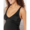 Amazon Essentials Women’s Maternity Ruched V-Neck Swimsuit with Adjustable Straps(Washed Black)
