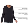 Amazon Essentials Women’s Nursing T-Shirt for Breastfeeding, Maternity Clothes(Black)