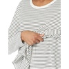 Amazon Essentials Women’s Nursing T-Shirt for Breastfeeding, Maternity Clothes(Ivory/Black  Mini Stripe)