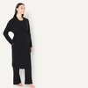 Amazon Essentials Women’s Soft Modal Nursing Maternity Sleepwear Pajama Bundle, 4 Piece(Black)