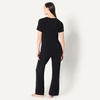 Amazon Essentials Women’s Soft Modal Nursing Maternity Sleepwear Pajama Bundle, 4 Piece(Black)