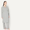 Amazon Essentials Women’s Soft Modal Nursing Maternity Sleepwear Pajama Bundle, 4 Piece(Medium Grey Heather)
