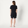 Amazon Essentials Women’s Soft Modal Nursing Maternity Sleepwear Pajama Set with Shorts(Black)