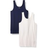 Amazon Essentials Maternity Tank Tops for Women, Comfortable and Stylish Basics, Pack of 2(Ivory/Navy)