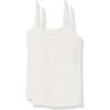 Amazon Essentials Women’s Maternity Nursing Tops, Pregnancy Clothes with Adjustable Straps and Built-in Shelf Bra, Pack of 2(2-pack White)