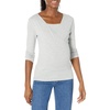 Amazon Essentials Womens Maternity Nursing V-Neck Top(Grey)